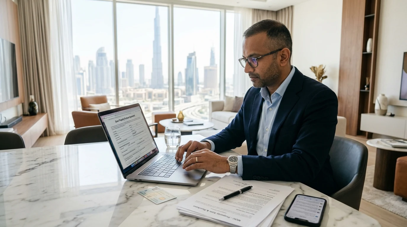 Property owner applying for a Dubai holiday home permit online